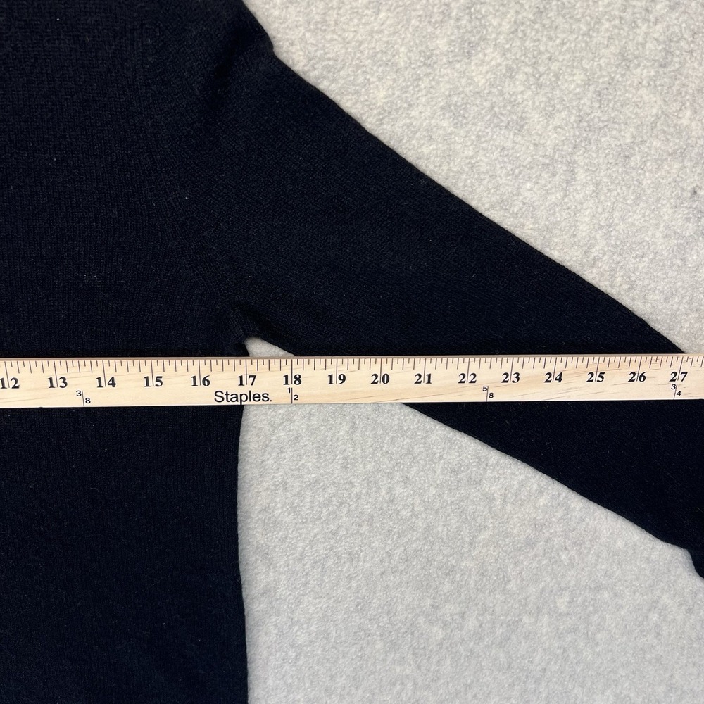 Magaschoni 100% Cashmere Black V-Neck Sweater Women's Size XS - Picture 4 of 8